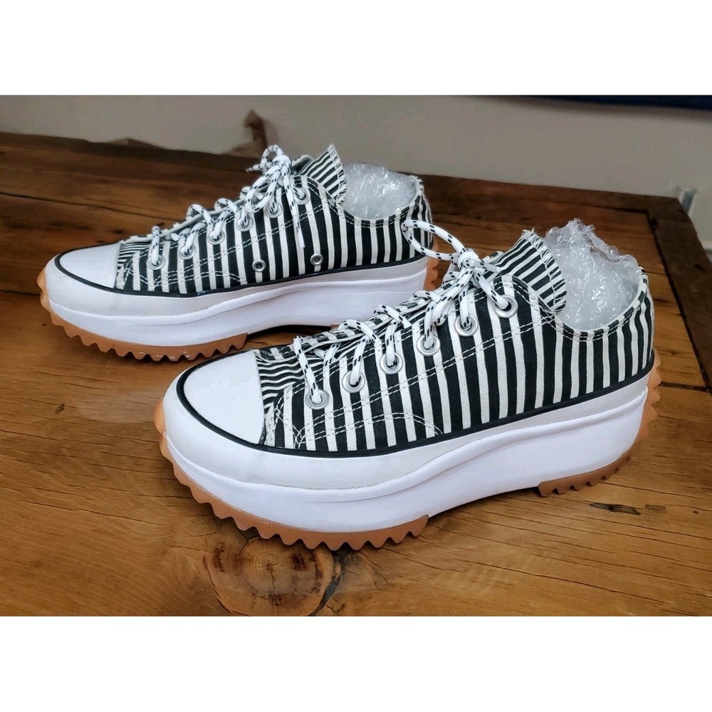 Converse run star hike platform, zebra stripe, low Top Shoes size women's 8 39